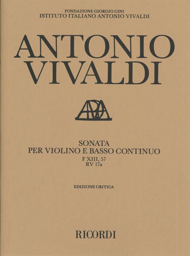 Sonate Per Vl. E B.C.: In Mi Min. Rv 17A